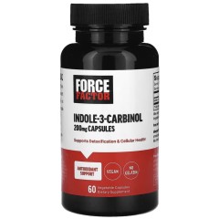 Force Factor, индол-3-карбинол, 200 мг, 60 вегетарианских капсул